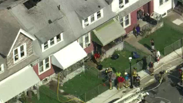 Fire leaves 3 row homes damaged in Marcus Hook