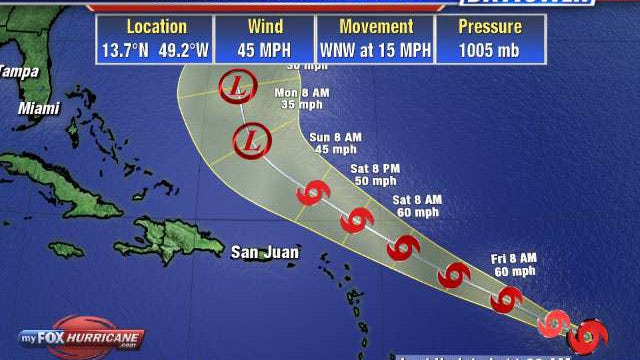 Tropical Storm Josephine forms in Atlantic