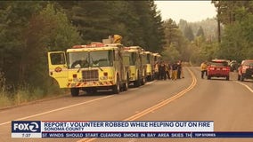 Volunteer firefighter says he was robbed of his wallet, pocket knife as he slept