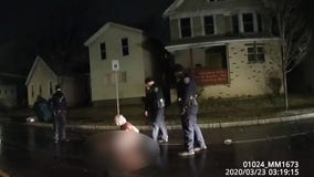 Daniel Prude: Bodycam video in Black man's suffocation shows Rochester cops put 'spit hood' on him