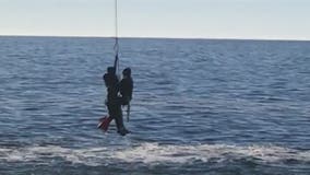 Man tangled in fishing line pulled from water in dramatic Sonoma coast rescue