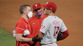 Phillies first baseman Rhys Hoskins had elbow surgery