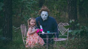 Halloween tea party of a different and spooky kind, courtesy of local photographer