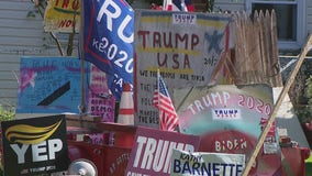 Dueling political displays cause divide on Hatboro street