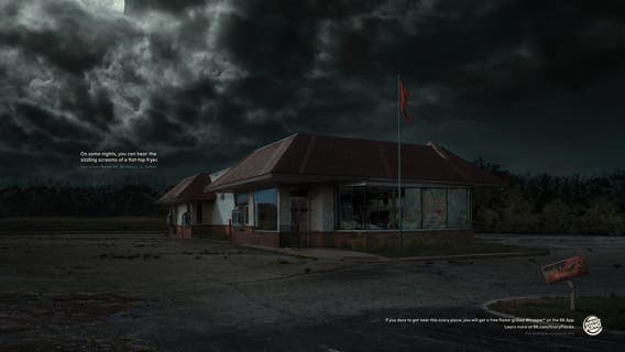 Burger King offering free Whoppers to people who pass competitors' abandoned restaurants: 'Scary places'