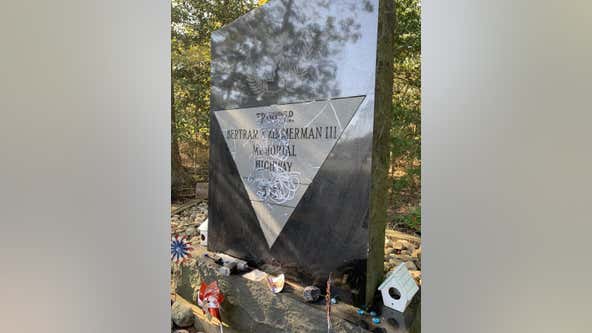 Memorial for fallen New Jersey State Trooper vandalized in Cape May County