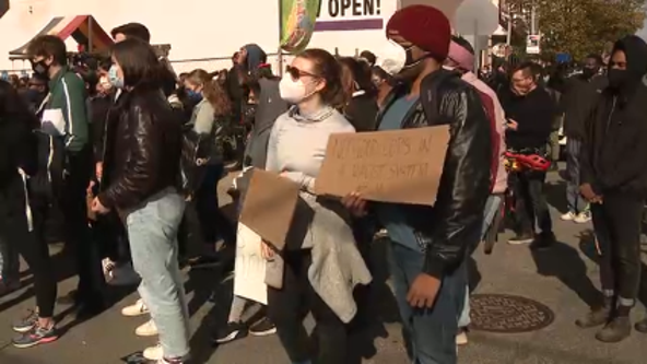 Hundreds gather in West Philadelphia to protest police shooting of Walter Wallace Jr