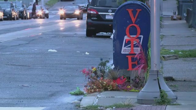 Flower covered mailboxes pop up around Philly encouraging people to vote