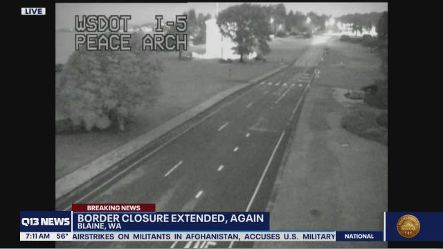 U.S.-Canadian border closure extended - again