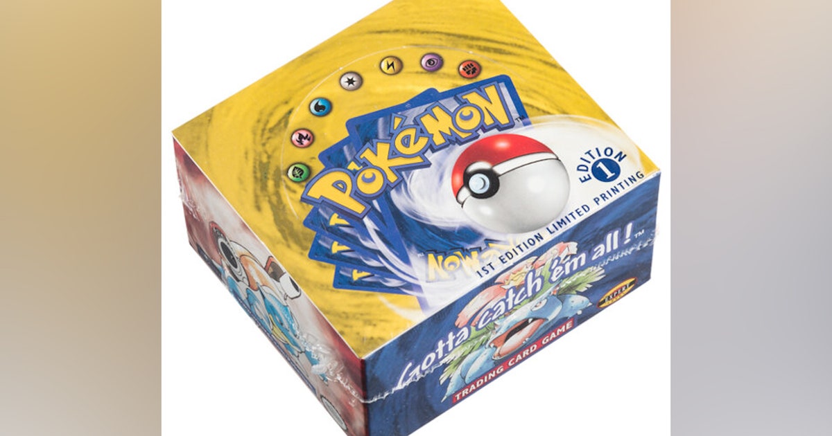 Unopened, first-edition Pokmon card set shatters bid records, selling for $360K at auction | FOX 29 Philadelphia Unopened, first-edition Pokmon card set shatters bid records, selling for $360K at auction | FOX 29 Philadelphia