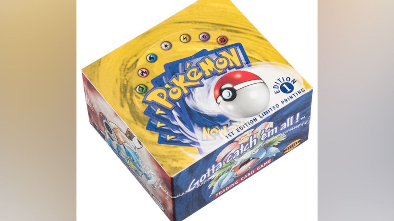 Unopened, first-edition Pokémon card set shatters bid records, selling for  $360K at auction, set pokemon