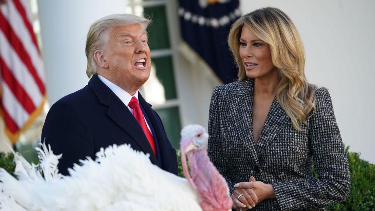 Trump pardons national Thanksgiving turkey at the White House