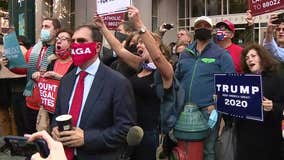 Dueling protests held outside convention center amid Trump campaign's push to halt vote counting