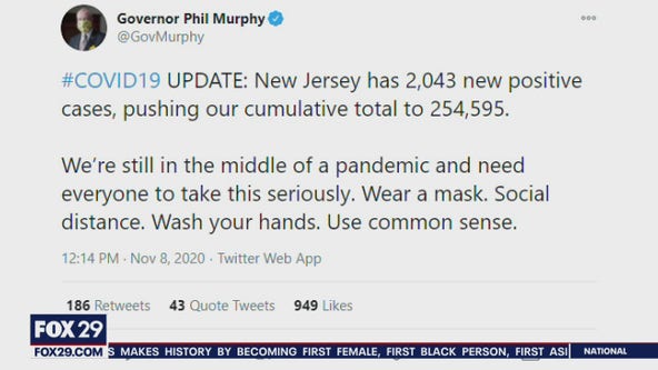 Coronavirus cases on the rise Pennsylvania, New Jersey