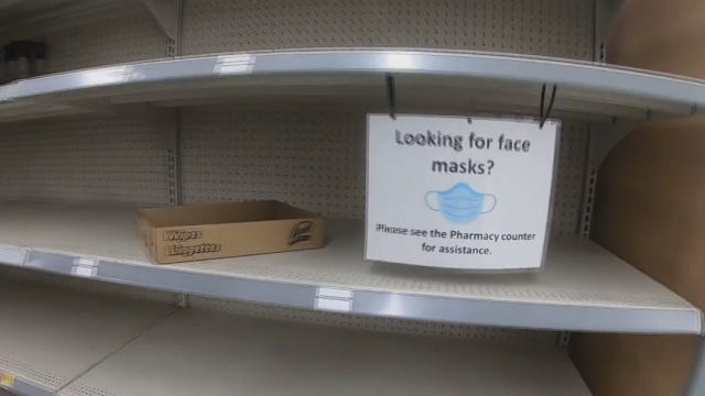 Will supplies fly off the shelves as coronavirus cases spike?