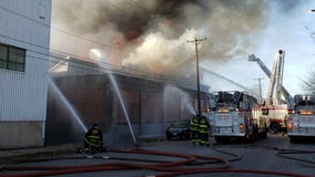 250 firefighters, 90 engines and trucks aid in battle against raging warehouse blaze in Lawndale