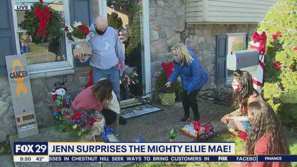 Jenn surprises the mighty Ellie Mae!