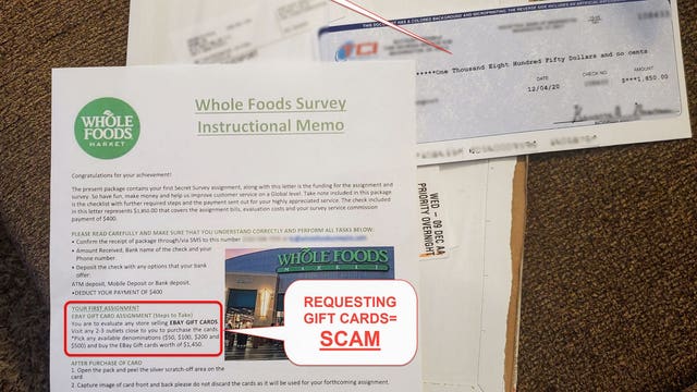 'Be Vigilant': NJ police warn of mail scam asking for gift cards