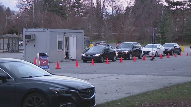 Delaware County residents flock to mobile drive-thru coronavirus testing site