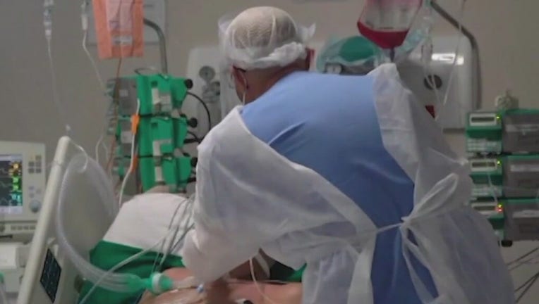 Coronavirus treatment in hospital