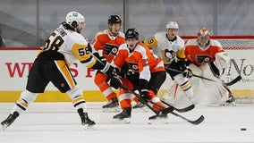 Farabee has 4-point game, Flyers beat Penguins 6-3