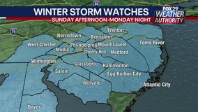 Weather Authority: Winter Storm Watch issued for Sunday with significant snowfall possible