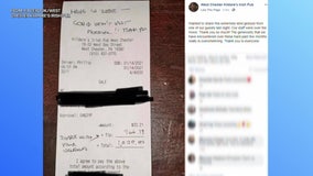 Customer leaves $966 tip at Kildare's Irish Pub in West Chester