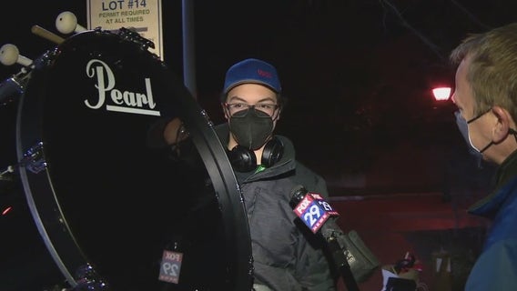 University of Delaware marching band return home after performing in inaugural parade