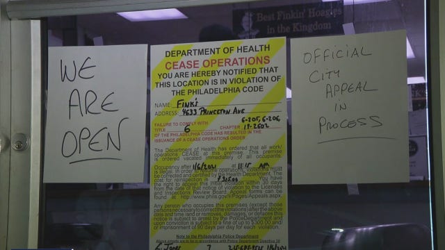 Fink's Hoagies owner says ‘enough is enough’ after being shut down by city