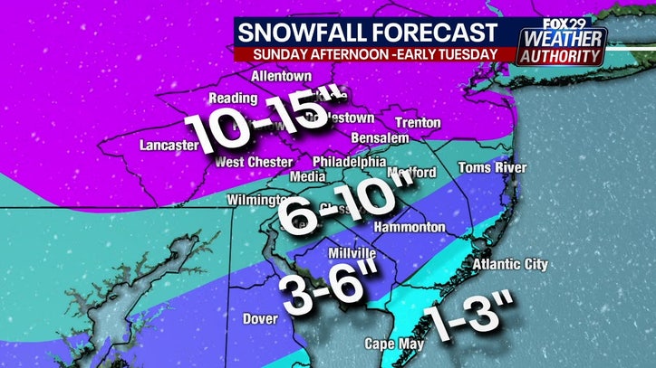 Winter Storm Warnings Issued As Nor Easter Could Bring Over A Foot Of Snow To Some Areas