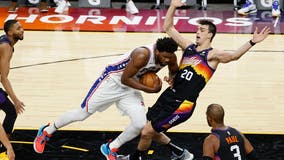 Suns keep rolling, top 76ers 120-111 for 5th straight win