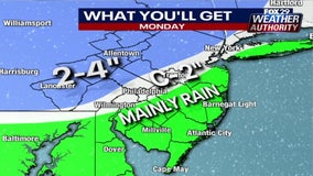 Weather Authority: Morning snow changes to rain on Monday