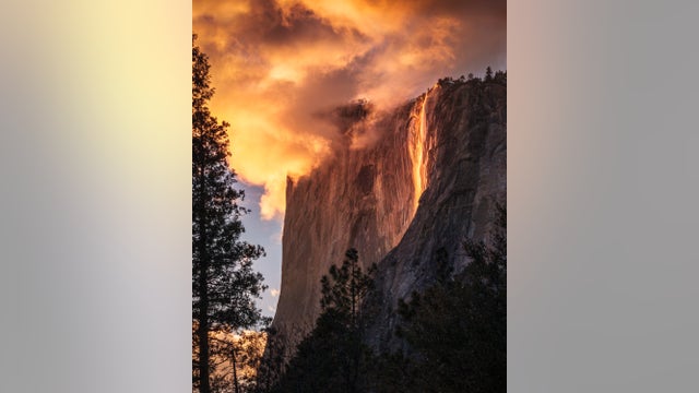 ‘Magic of mother nature’: Yosemite’s ‘firefall’ illuminates El Capitan