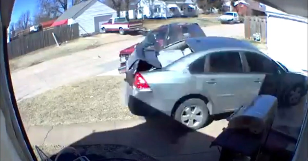 Man arrested after video captures him ‘intentionally’ driving car into ...