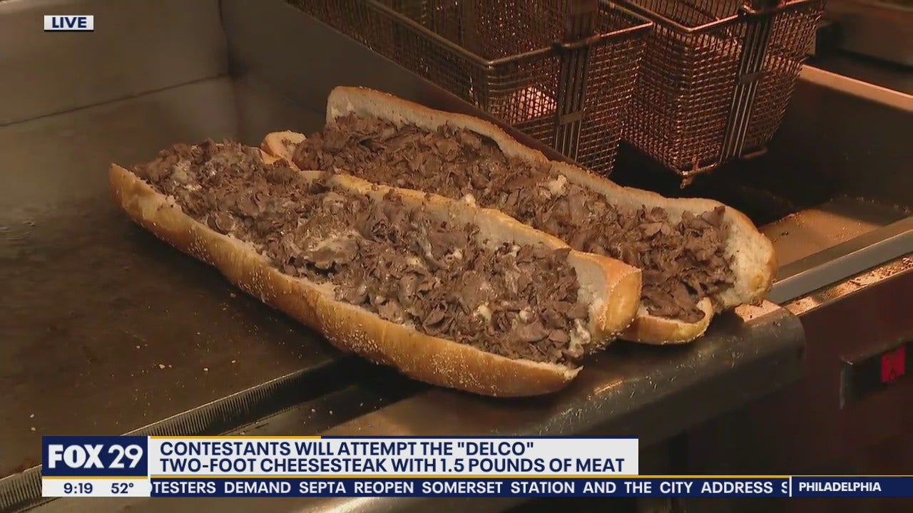 Delco Steaks holds contest for two-foot cheesesteak