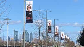 Phillies honor frontline workers with banners around Citizens Bank Park