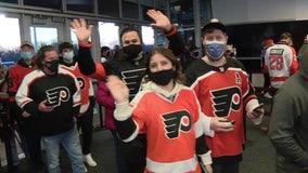 More than 3,000 fans return to Wells Fargo Center on Sunday