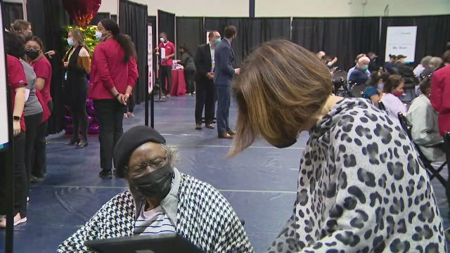 NJ woman celebrates 100th birthday with 2nd COVID-19 vaccine shot