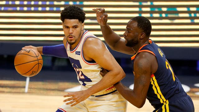 Tobias Harris comes up big late as Sixers hold off Warriors