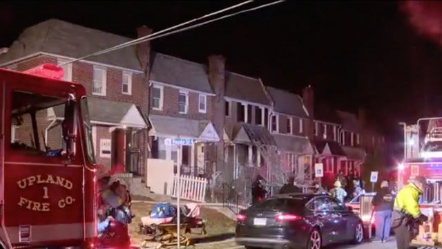 2-alarm fire breaks out at row home in Chester