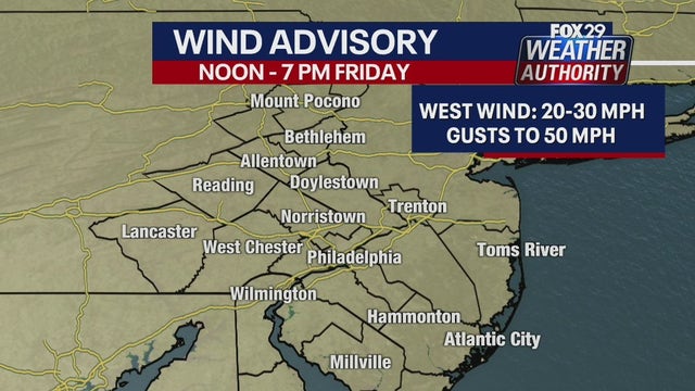 Weather Authority: Warm temps for Friday with gusty winds