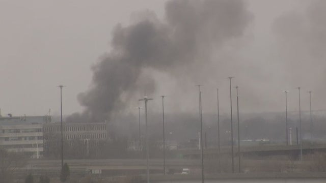 Brush fire burns near Philadelphia International Airport