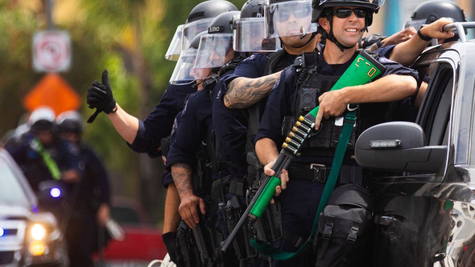 Protests continue against police brutality and racial discrimination in Los Angeles, CA.The protests were sparked by the death of George Floyd.