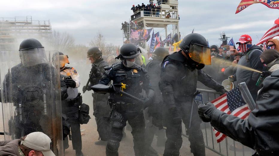 Rioters Maced Trampled Capitol Officers New Documents Show Depth Of   GettyImages 1230454732 