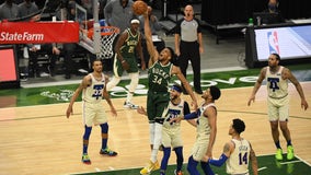 Antetokounmpo's big day helps Bucks trounce 76ers 132-94