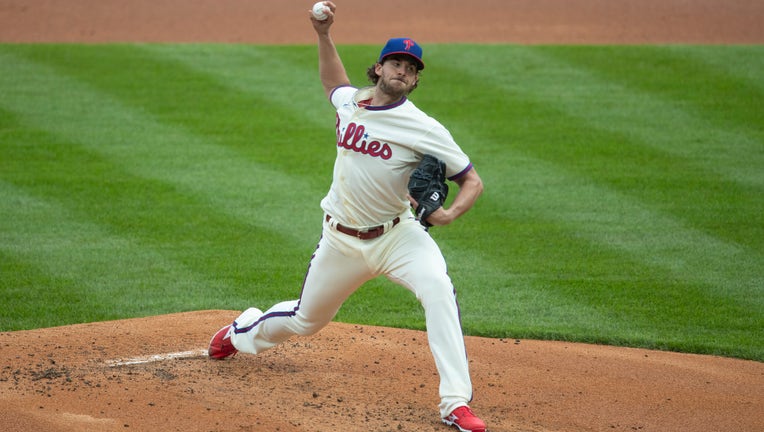 Phillies pitcher Aaron Nola's wife announces pregnancy right after