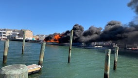 Man seriously hurt after fire ignites on docked boat in Wildwood, officials say