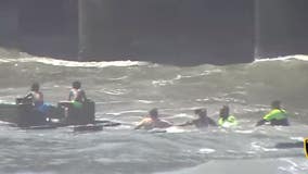 Atlantic City Beach Patrol warn of dangers of swimming at unguarded beaches