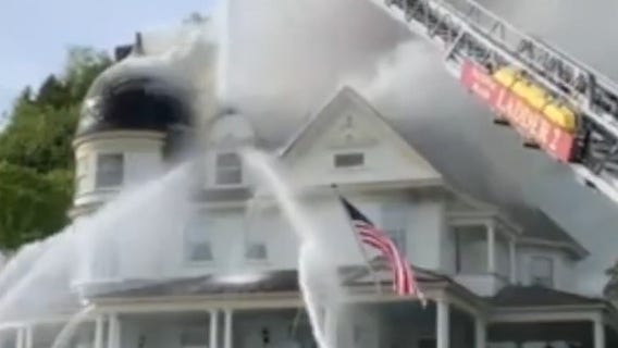Historic cottage catches fire on Mackinac Island, Michigan