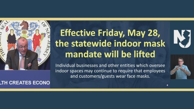 New Jersey to lift COVID-19 indoor mask mandates in most settings Friday